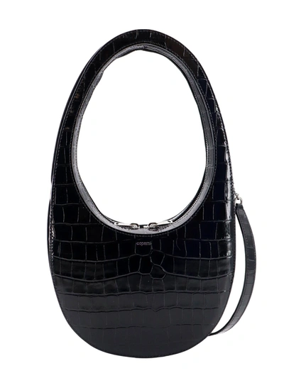 Shop Coperni Leather Shoulder Bag With Croco Print