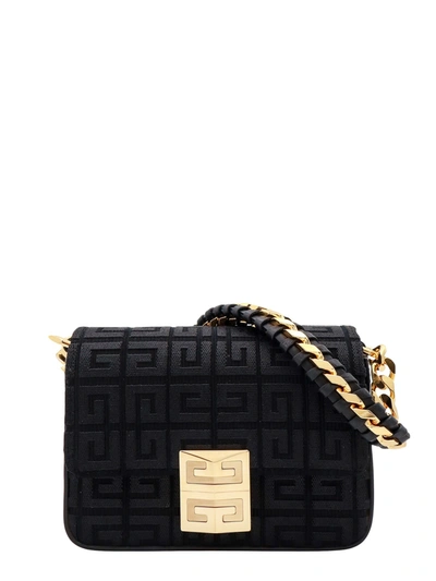 Shop Givenchy Canvas Shoulder Bag With All-over 4g Motif