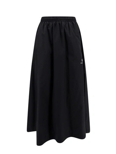 Shop Balenciaga Long Skirt With Embroidered Unity Sports Icon Motif