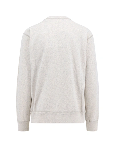 Shop Isabel Marant Organic Cotton Sweatshirt With Flocked Logo