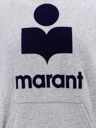 Shop Isabel Marant Organic Cotton Sweatshirt With Flocked Logo