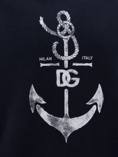 Shop Dolce & Gabbana Cotton Sweatshirt With Marina Print