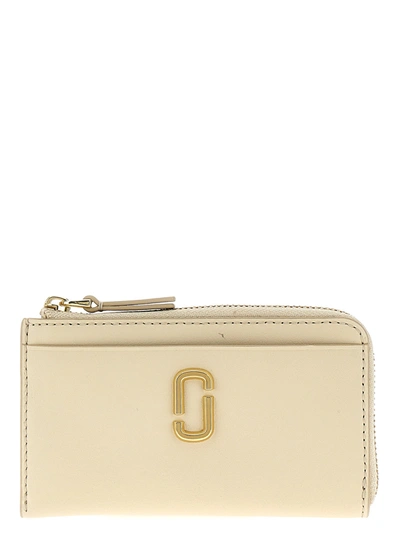 Shop Marc Jacobs The J Marc Top Zip Multi Wallets, Card Holders White