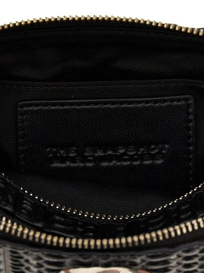 Shop Marc Jacobs The Monogram Debossed Snapshot Crossbody Bags Black