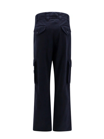 Shop Dolce & Gabbana Cotton Cargo Trouser With Metal Logo Patch