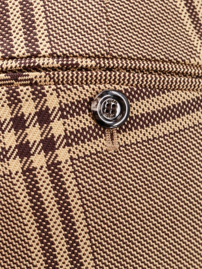 Shop Gucci Madras Wool Trouser With Horsebit