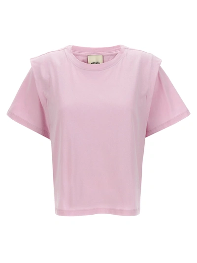 Shop Isabel Marant Zelitos T-shirt Pink