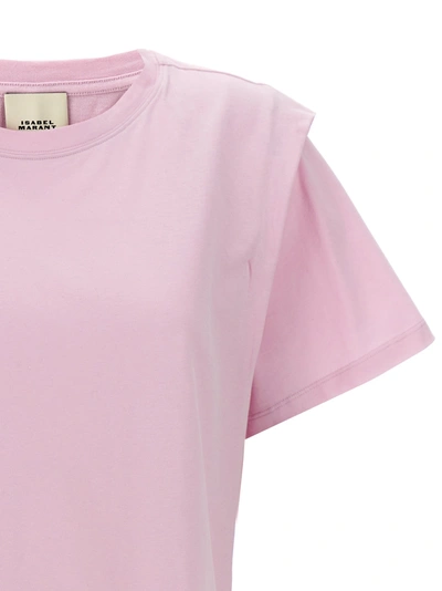 Shop Isabel Marant Zelitos T-shirt Pink
