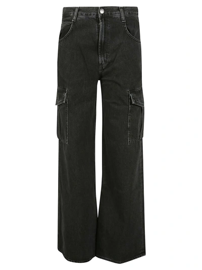 Shop Agolde Trousers In Black