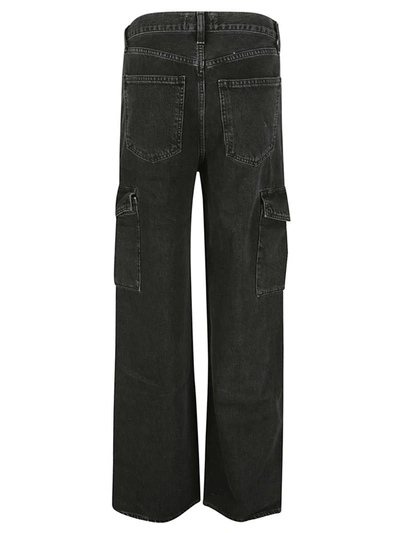 Shop Agolde Trousers In Black