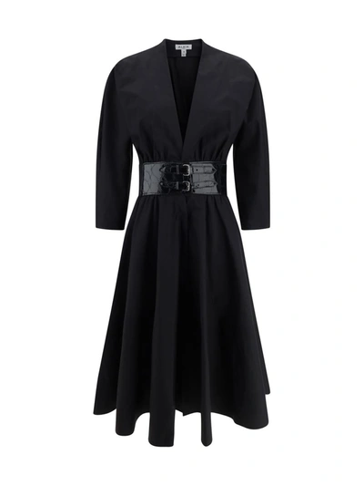 Shop Alaïa Dresses In Noir