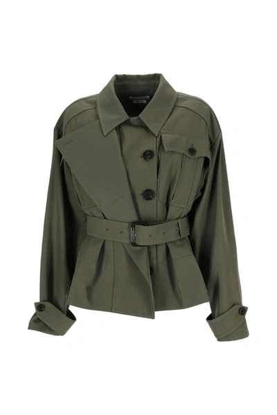 Shop Alexander Mcqueen Jackets In Military Green