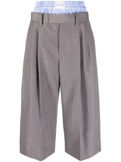 Shop Alexander Wang Trousers In Grey