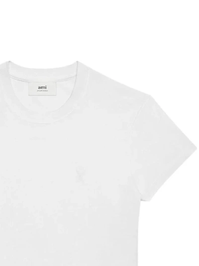 Shop Ami Alexandre Mattiussi Ami T-shirts And Polos In White