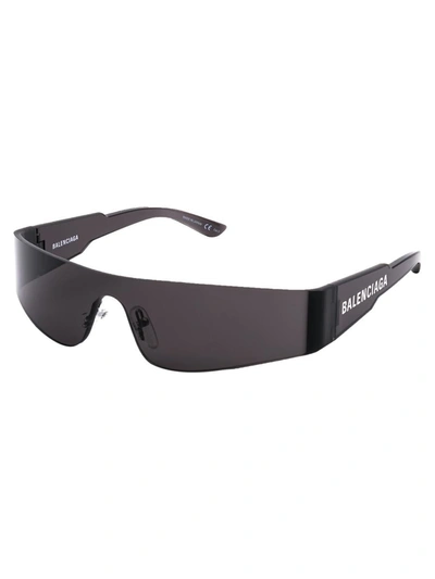 Shop Balenciaga Sunglasses In 001 Grey Grey Grey