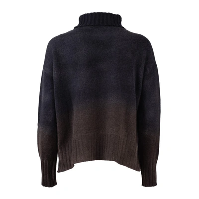 Shop Base Airbrushed Shaded Turtleneck Sweater In Multicolor