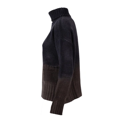 Baserange Base Airbrushed Shaded Turtleneck Sweater In Multicolor