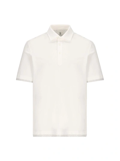 Shop Brunello Cucinelli T-shirt And Polo In Off White+pearl