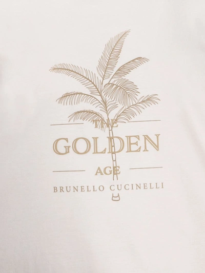Shop Brunello Cucinelli T-shirt And Polo In White+chreta