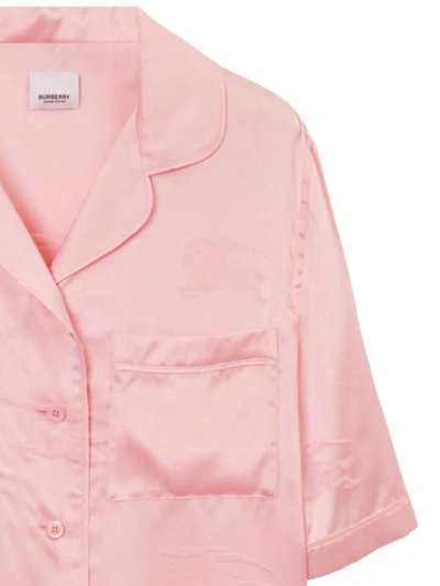 Shop Burberry Shirts In Soft Blossom