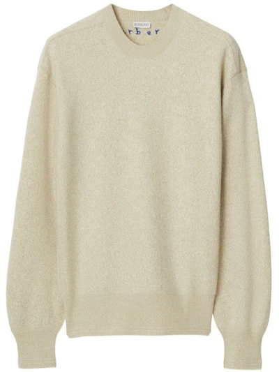 Shop Burberry Sweaters In Wheat