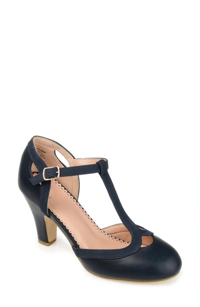 JOURNEE COLLECTION JOURNEE COLLECTION OLINA T-STRAP PUMP 