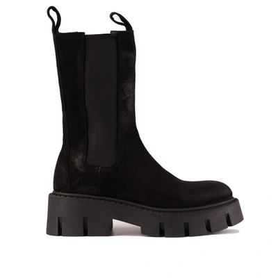 Shop Copenhagen Chelsea Ankle Boots In Suede Leather In Black