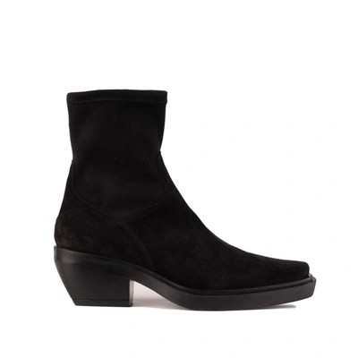Shop Copenhagen Texan Suede Ankle Boots In Black