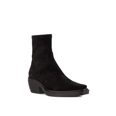 Copenhagen Texan Suede Ankle Boots In Black