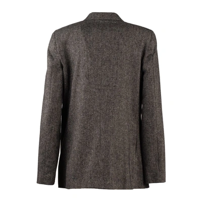 Shop Department 5 Double-breasted Blazer In Gray