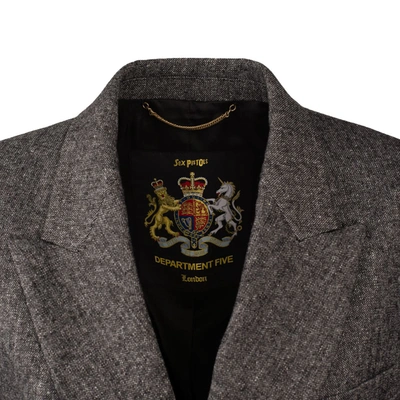 Department Five Department 5 Double-breasted Blazer In Gray