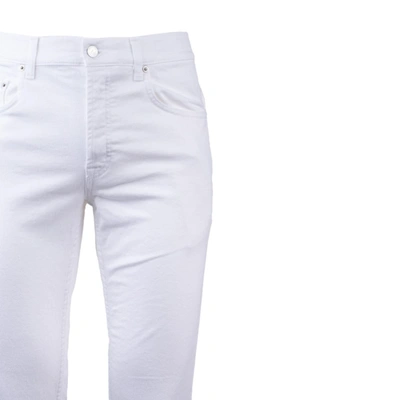 Department Five Department 5 Man Denim Pants White Size 32 Cotton In White