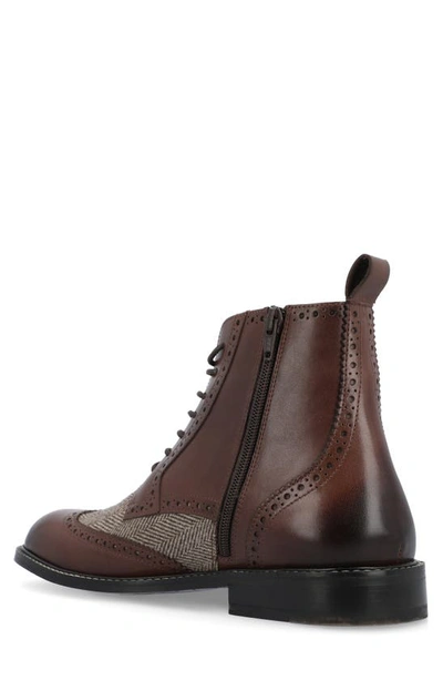 Shop Thomas & Vine Jarett Wingtip Ankle Boot In Brown