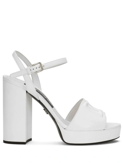 Shop Dolce & Gabbana Sandals In White