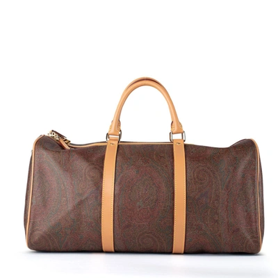 Shop Etro Arnica Travel Bag In Brown