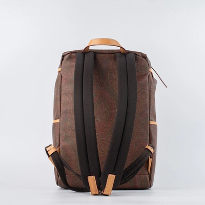 Shop Etro Backpack Book Paisley In Multicolor