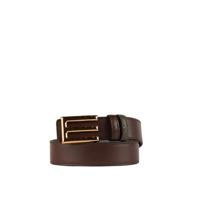 Etro Greenish Reversible Belt In Green