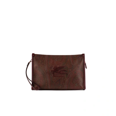 Shop Etro Large Pouch Love Trotter Paisley In Multicolor