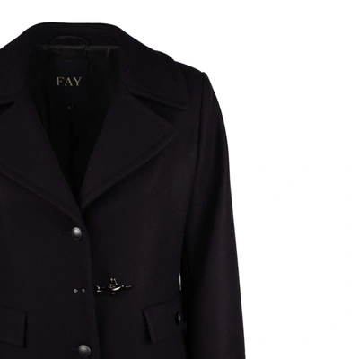 Shop Fay Coat With Hook In Blue