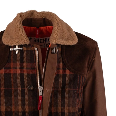 Fay Archive Caban Jacket In Brown