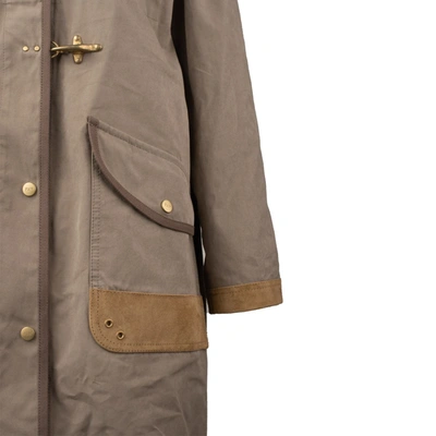 Shop Fay Parka Duster  Khaki In Brown