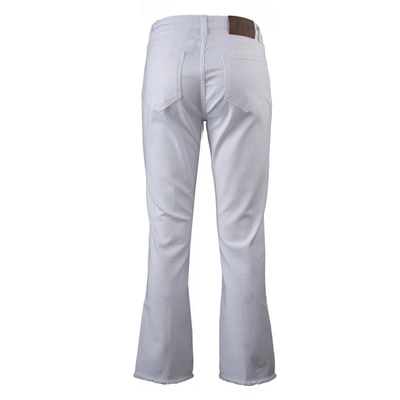 Shop Fay White 5-pocket Denim Pants