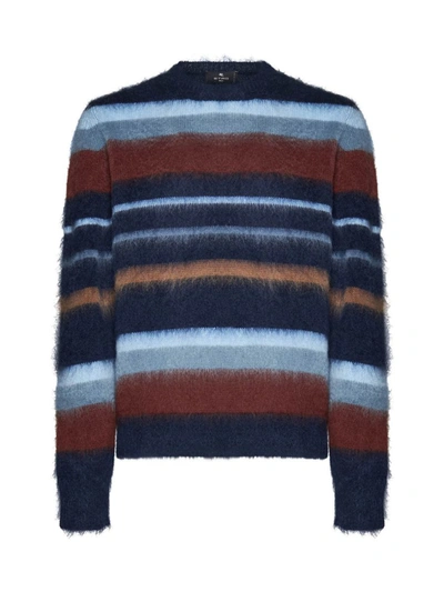Shop Etro Sweaters In Blue