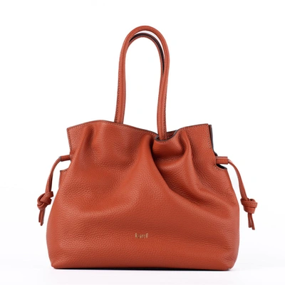 Shop I Oe F Orange Leather Handbag
