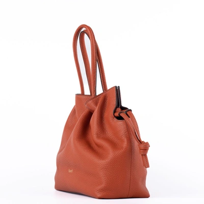 Shop I Oe F Orange Leather Handbag