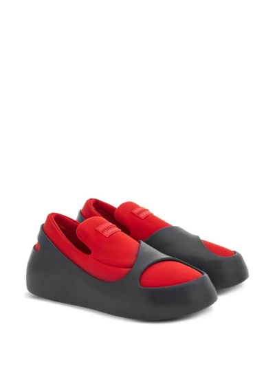 Shop Ferragamo Flat Shoes In Flame Red