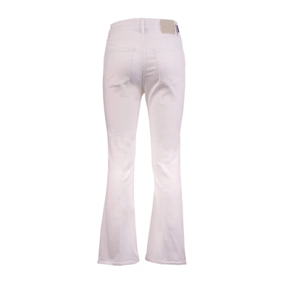 Shop Jacob Cohen Cropped Flare Jeans In White