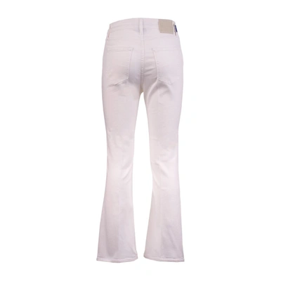 Jacob Cohen Cropped Flare Jeans In White