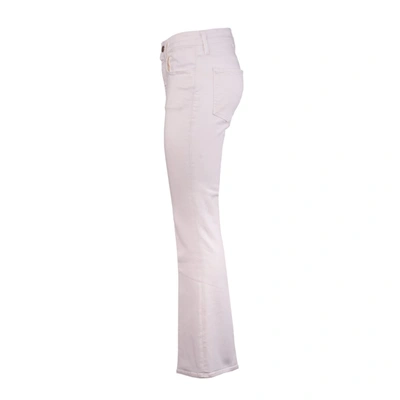 Shop Jacob Cohen Cropped Flare Jeans In White