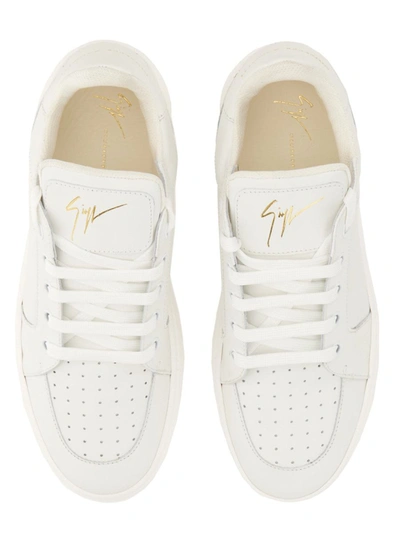 Shop Giuseppe Zanotti Sneaker With Logo In White
